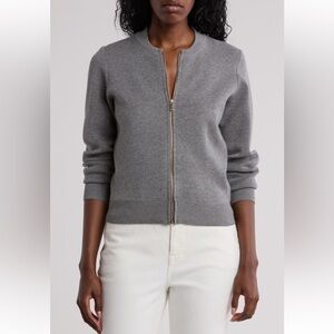 NWT Double Knit Women’s Bomber Jacket Sweater